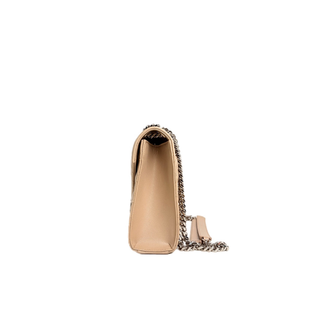 YSL Medium Dark Beige Envelope Bag