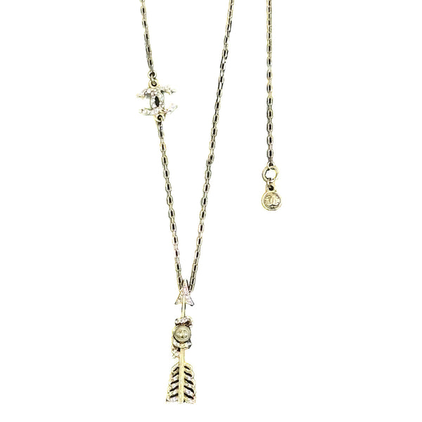 Chanel CC Logo Arrow Necklace - Jiaxyk