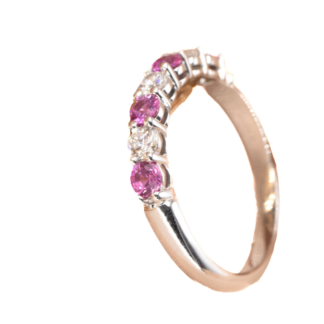 Tiffany Forever Pink Sapphire Diamond Ring