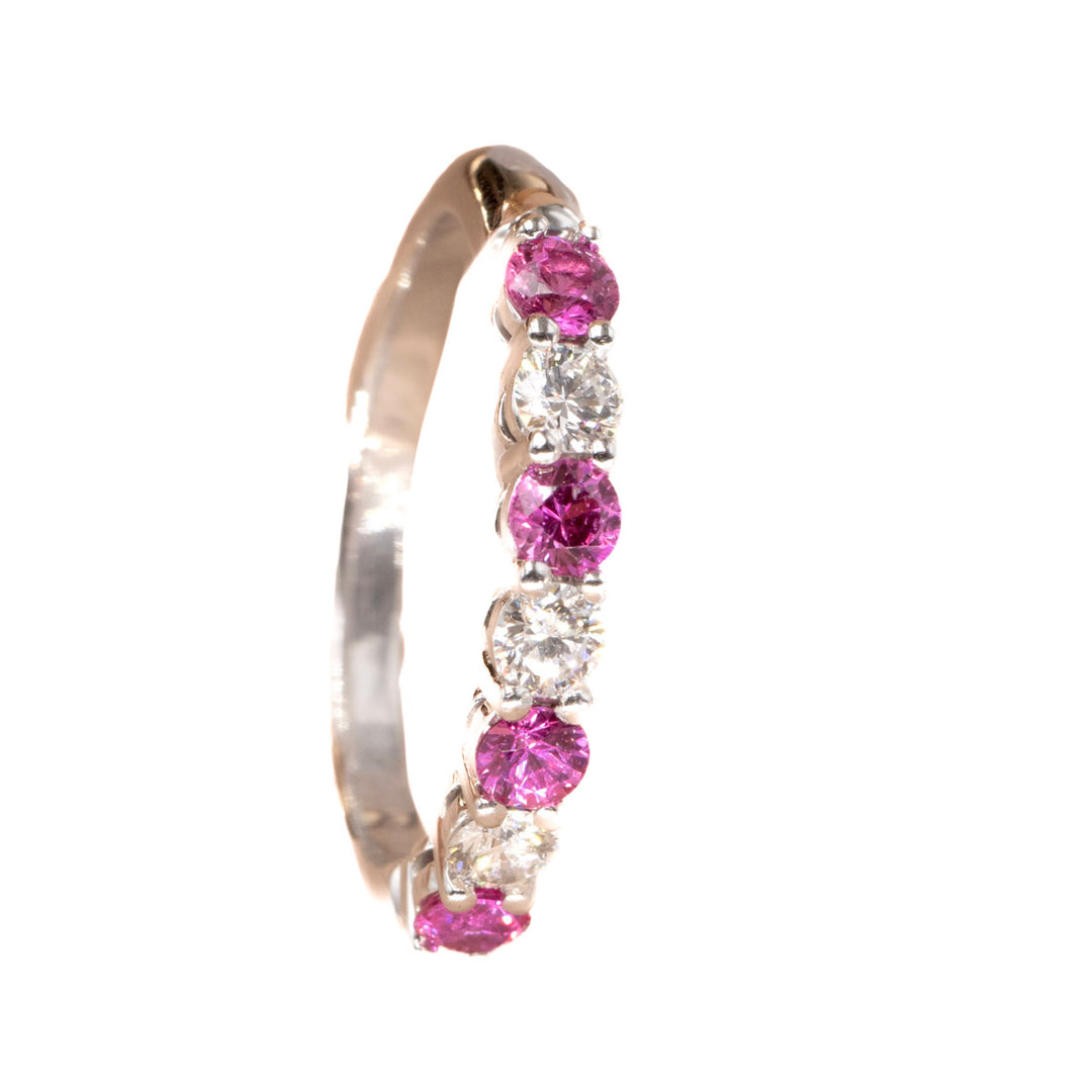 Tiffany Forever Pink Sapphire Diamond Ring