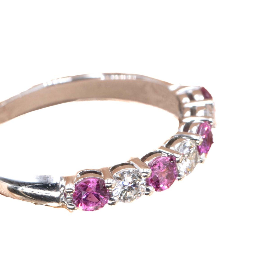 Tiffany Forever Pink Sapphire Diamond Ring