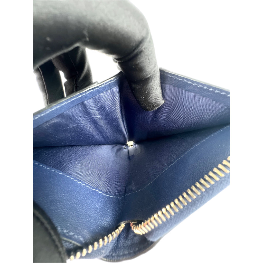 Valentino  Blue Zip Wallet