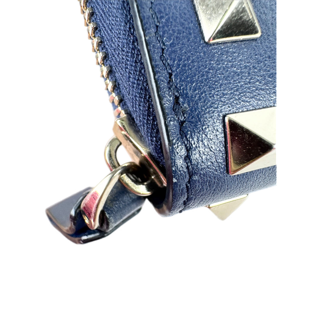 Valentino  Blue Zip Wallet