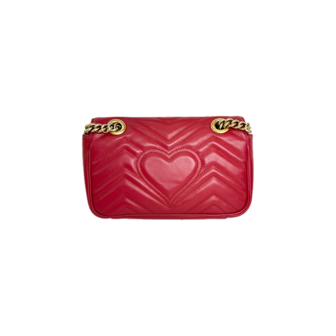 Gucci Marmont Small Red Calfskin