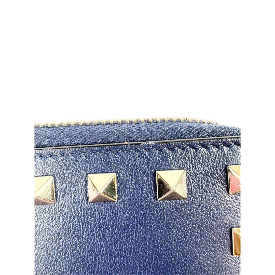 Valentino  Blue Zip Wallet