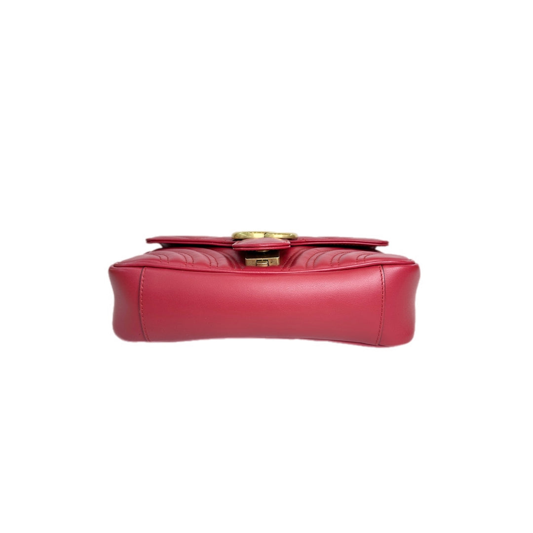 Gucci Marmont Small Red Calfskin