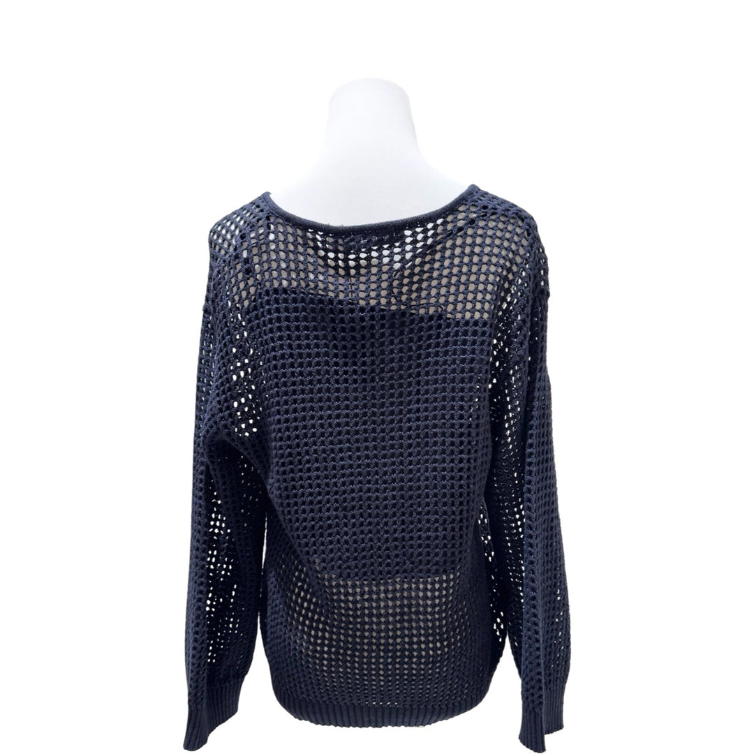 Dior Blue Hollow Knit Two Set Sweater #S