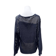 Dior Blue Hollow Knit Two Set Sweater #S