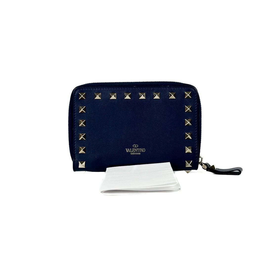 Valentino  Blue Zip Wallet