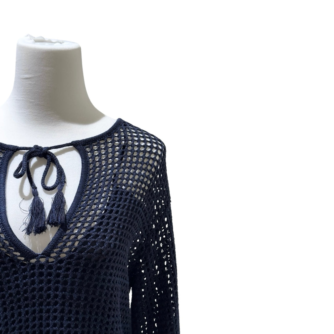Dior Blue Hollow Knit Two Set Sweater #S