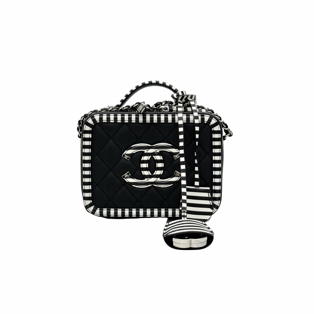 Chanel Black/White Vanity Box Bag