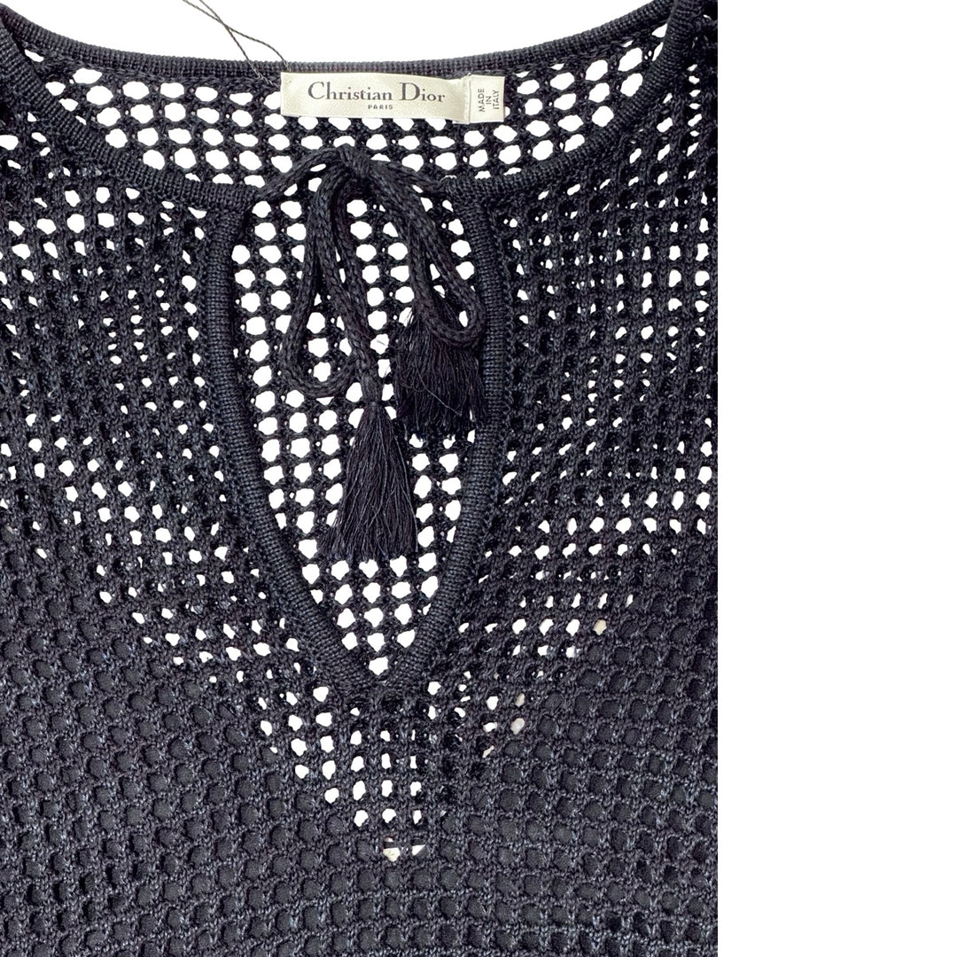 Dior Blue Hollow Knit Two Set Sweater #S