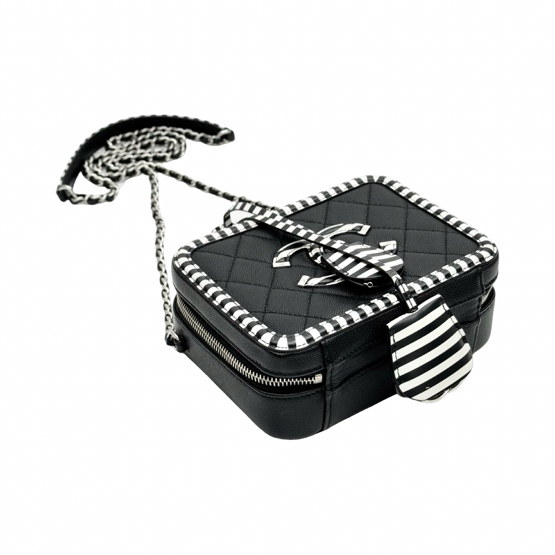 Chanel Black/White Vanity Box Bag