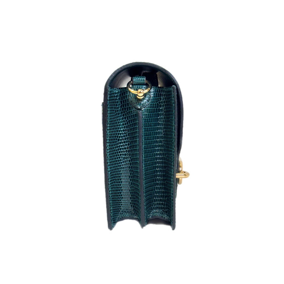 Hermes Roulis Mini Lizard 6O Vert Cypres