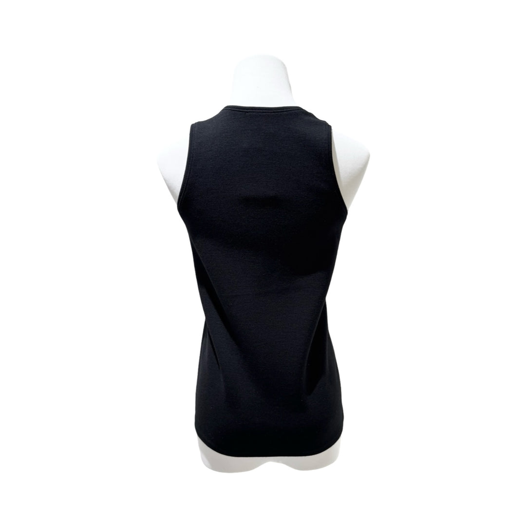 Chanel Black Sleeveless Wool Vest #34
