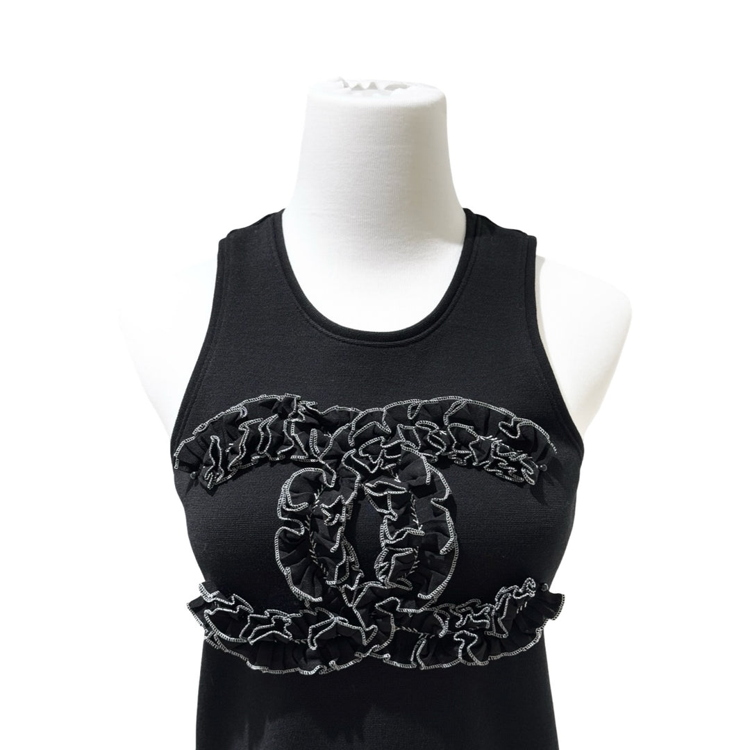 Chanel Black Sleeveless Wool Vest #34