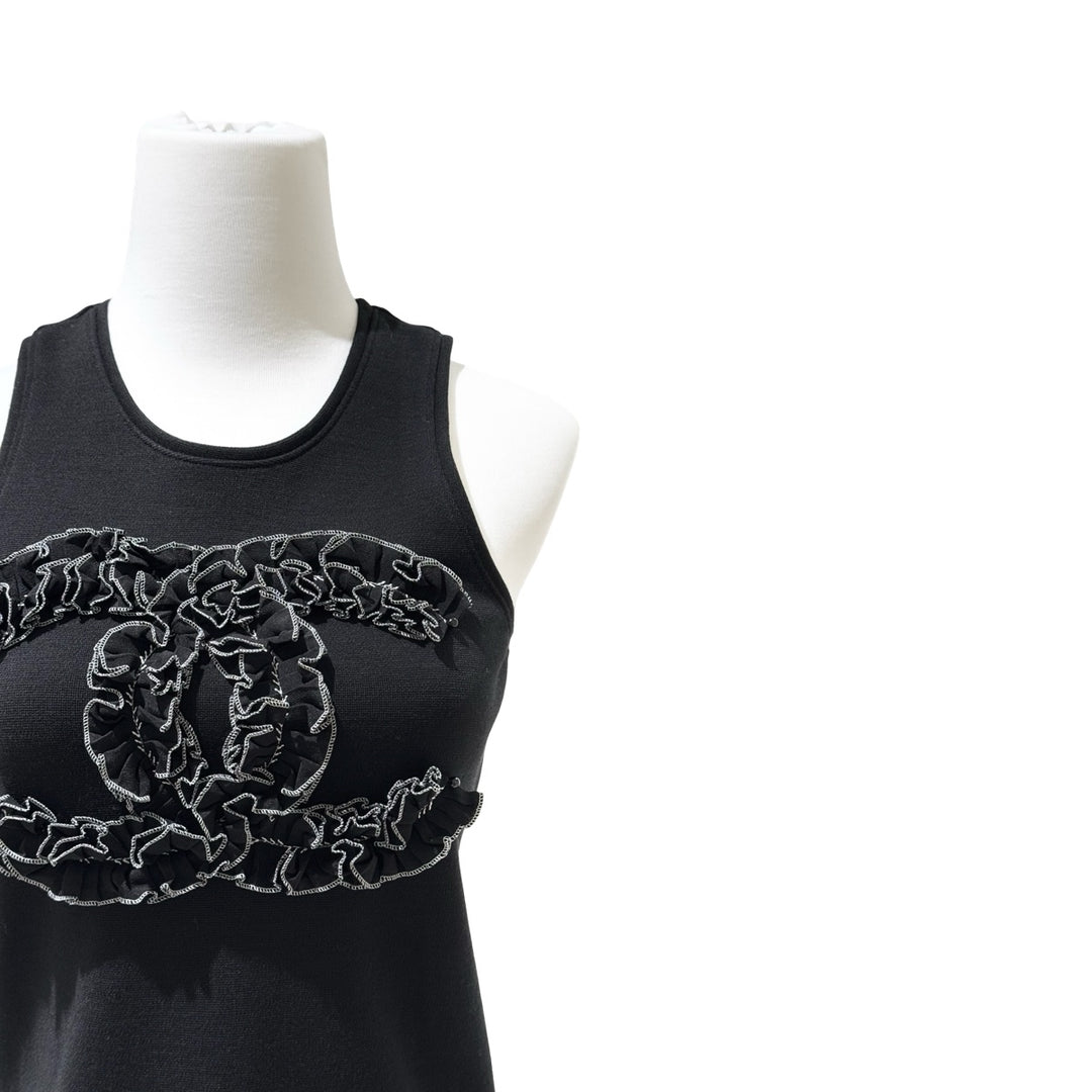 Chanel Black Sleeveless Wool Vest #34