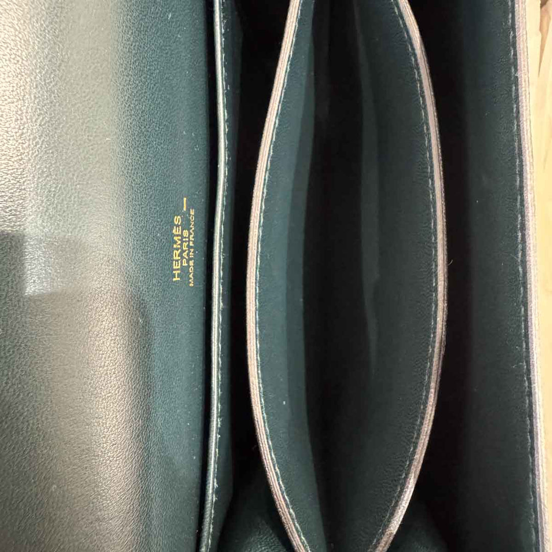 Hermes Roulis Mini Lizard 6O Vert Cypres