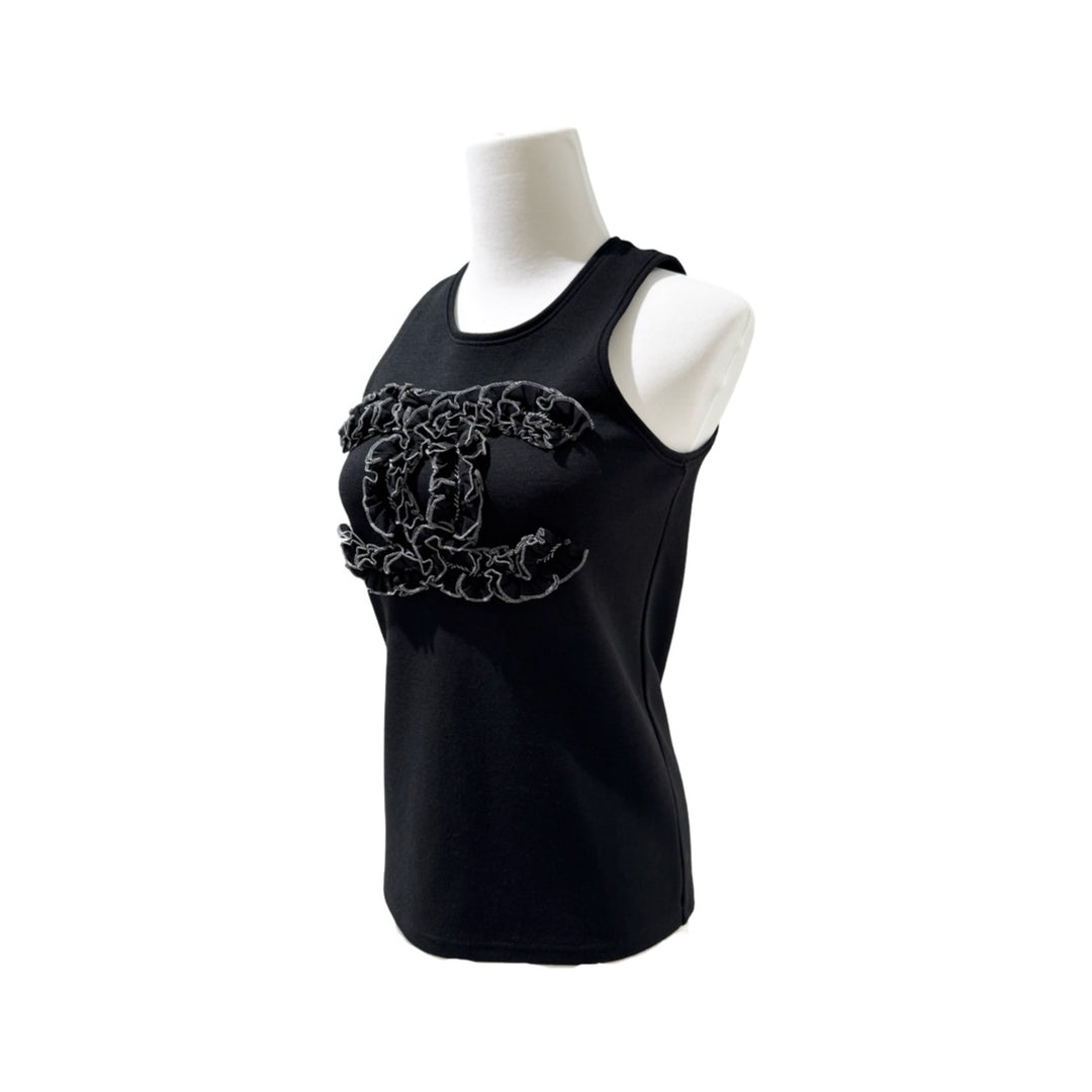 Chanel Black Sleeveless Wool Vest #34