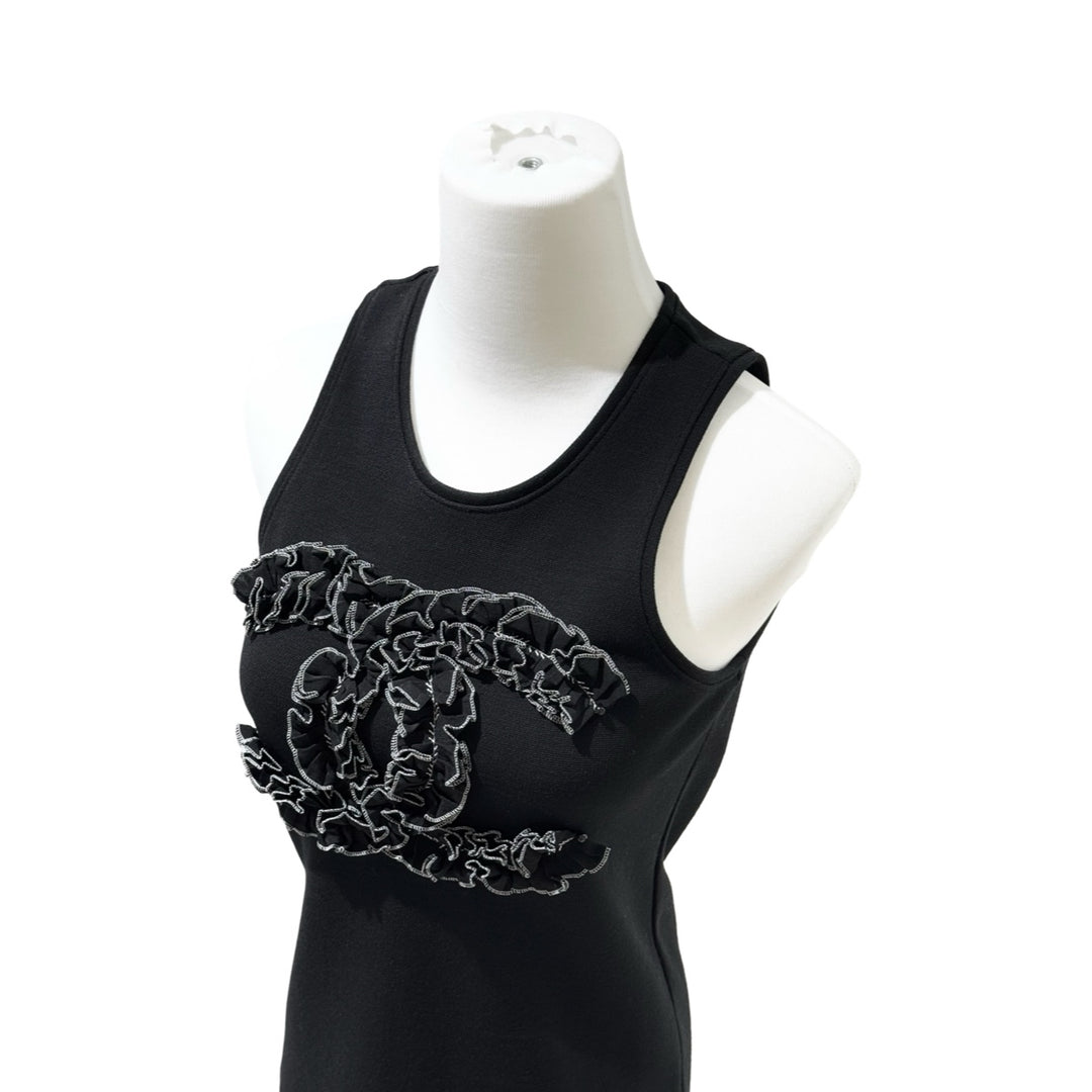 Chanel Black Sleeveless Wool Vest #34