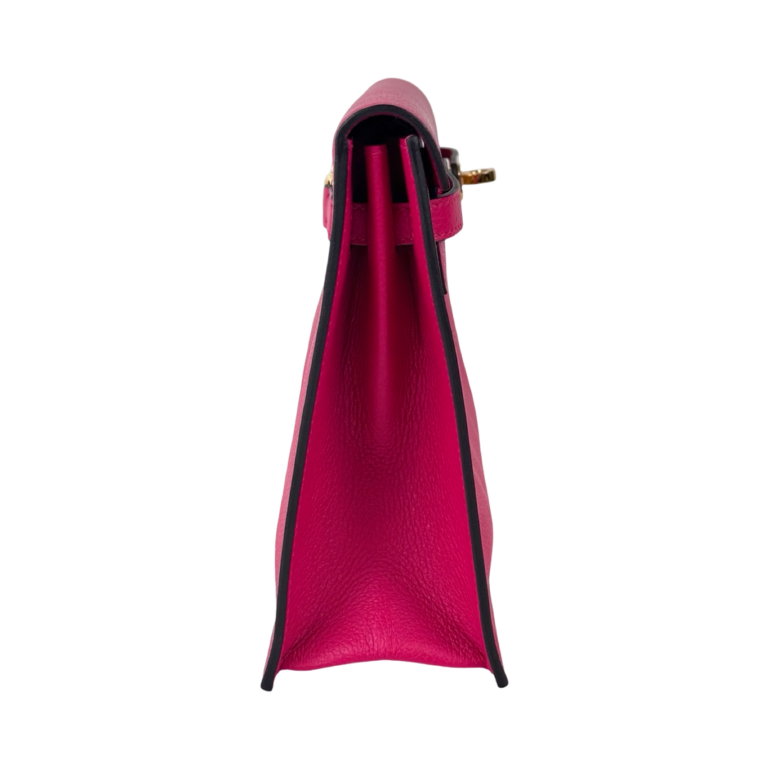 Hermes Kelly Danse Bag deep pink evercolor