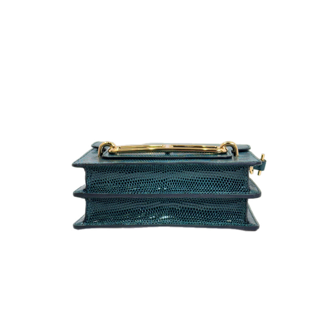 Hermes Roulis Mini Lizard 6O Vert Cypres