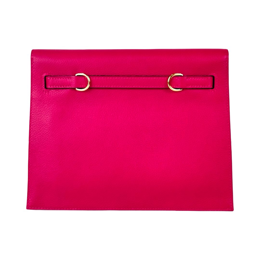 Hermes Kelly Danse Bag deep pink evercolor