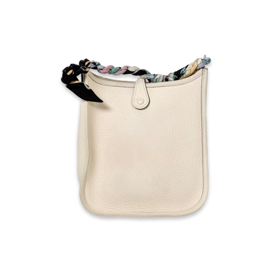 Hermes Evelyne  Mini Craie Silver TC Leather