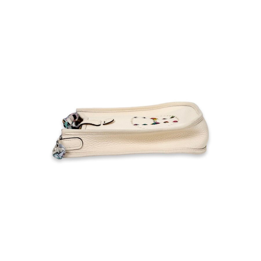 Hermes Evelyne  Mini Craie Silver TC Leather