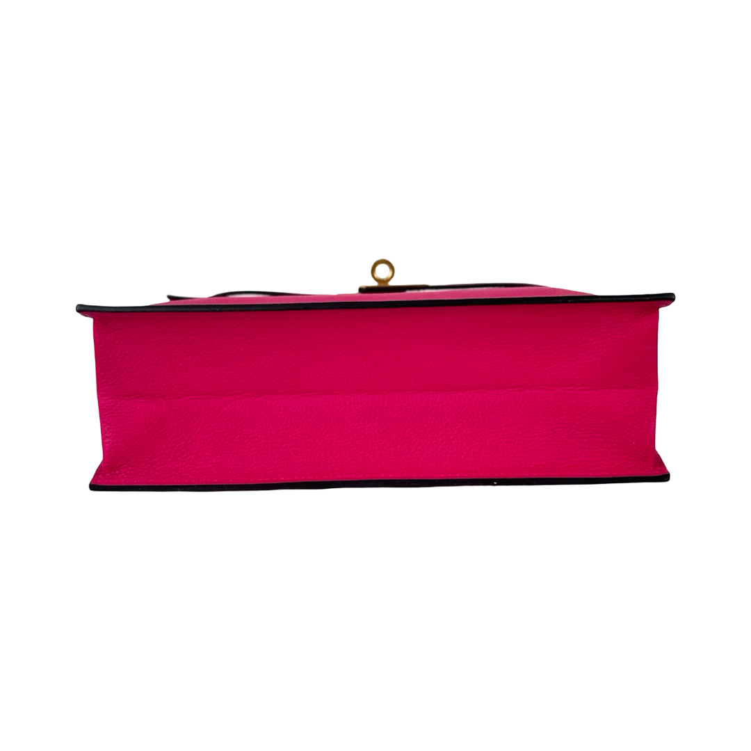Hermes Kelly Danse Bag deep pink evercolor