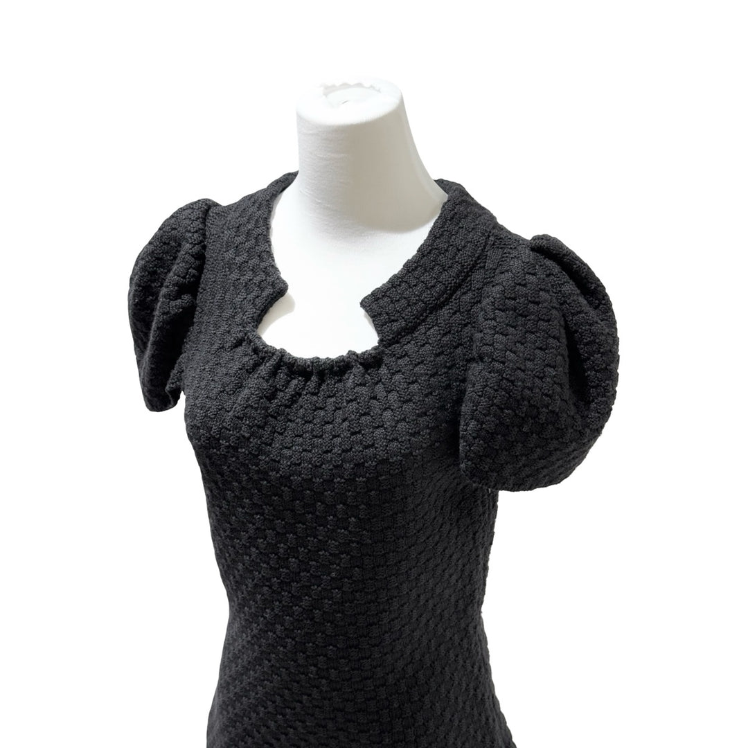 Chanel Black Wool Knit Sweater #38