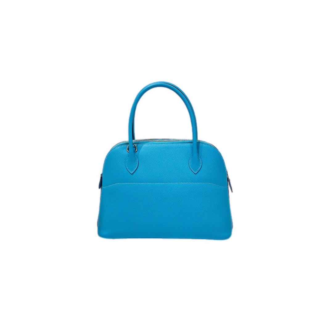 Hermes Bolide 27cm Epsom Blue De Nord