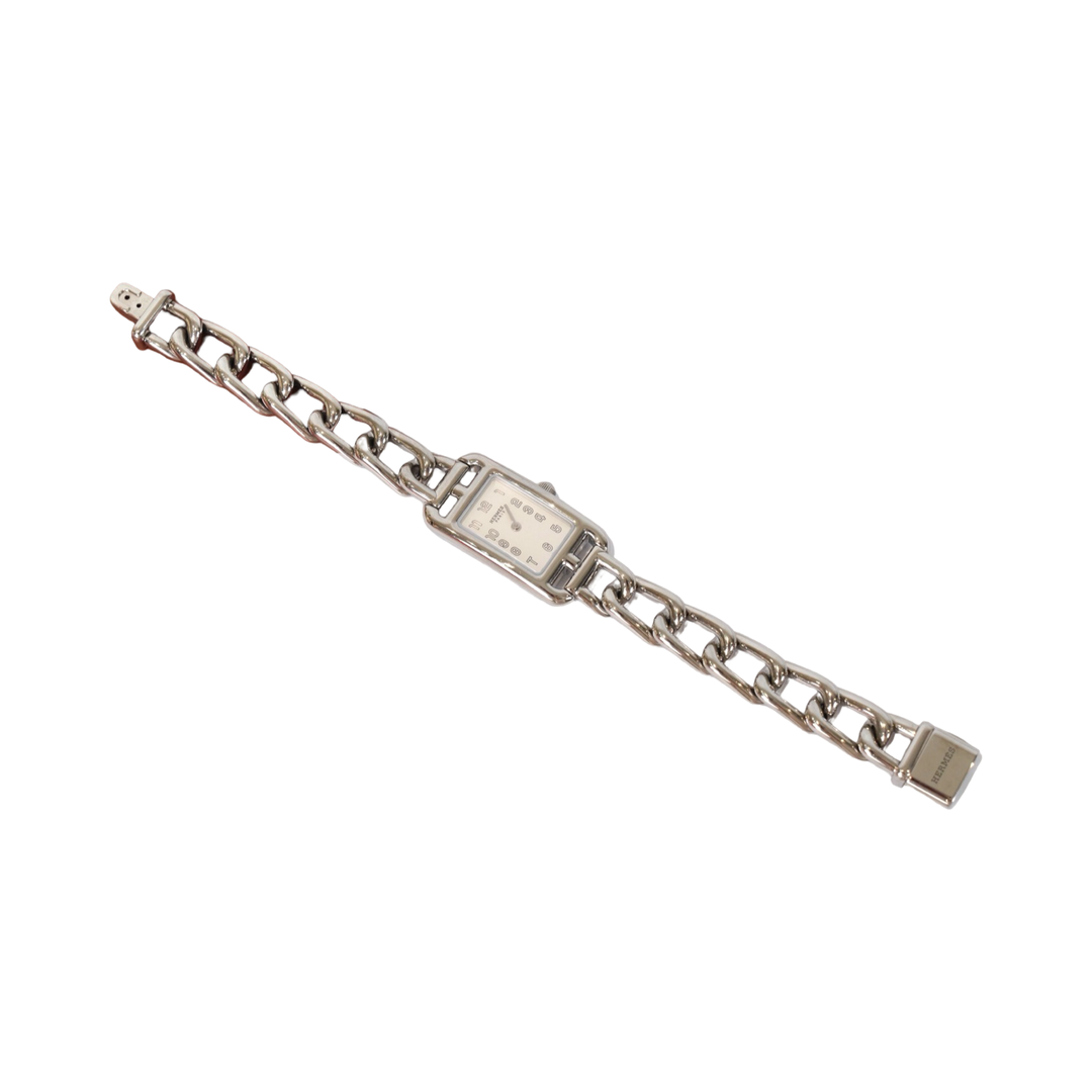 Hermes Steel Diamond Nantucket Quartz Watch