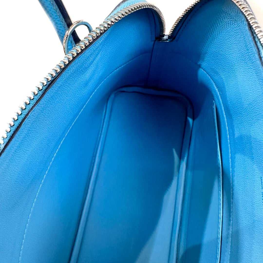 Hermes Bolide 27cm Epsom Blue De Nord