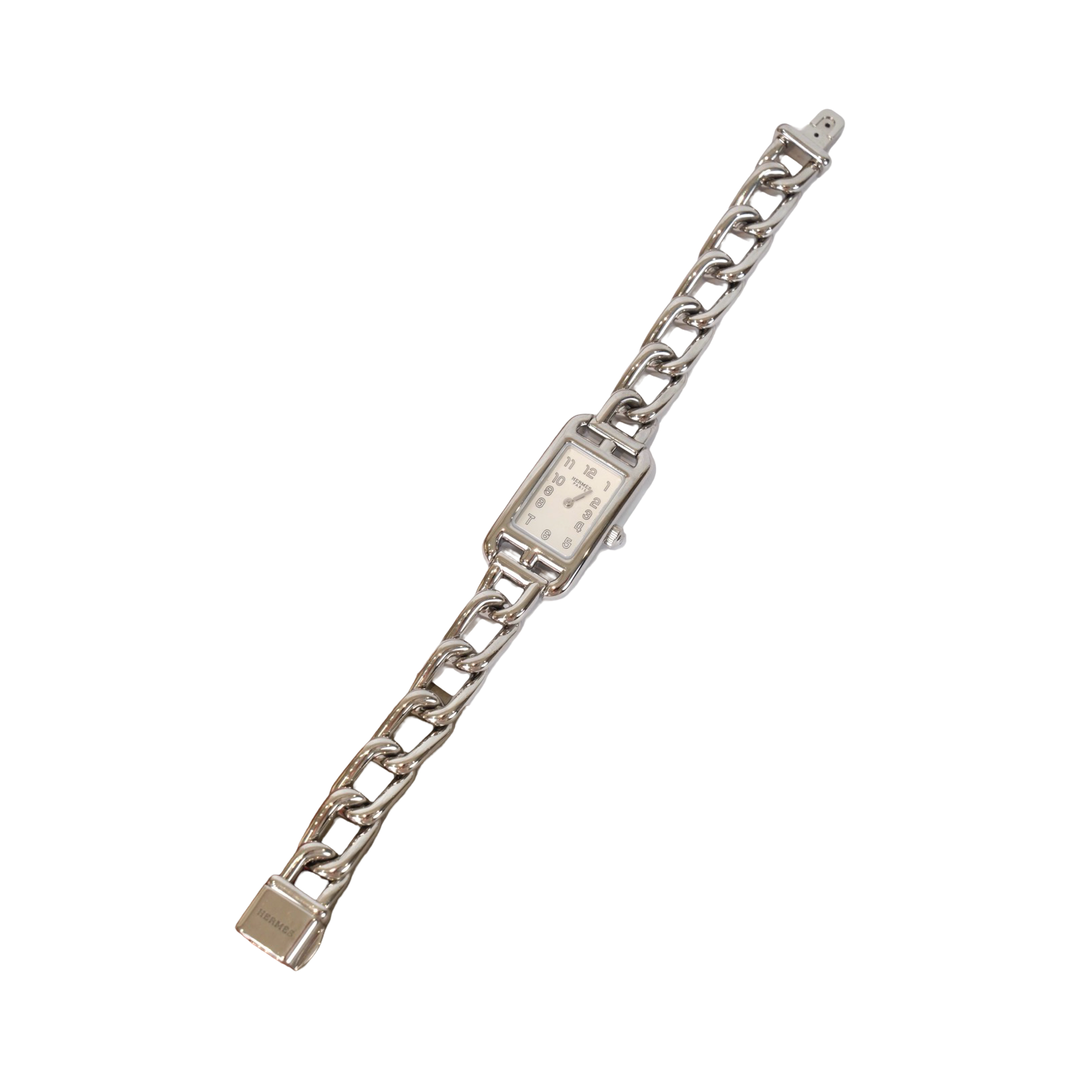 Hermes Steel Diamond Nantucket Quartz Watch