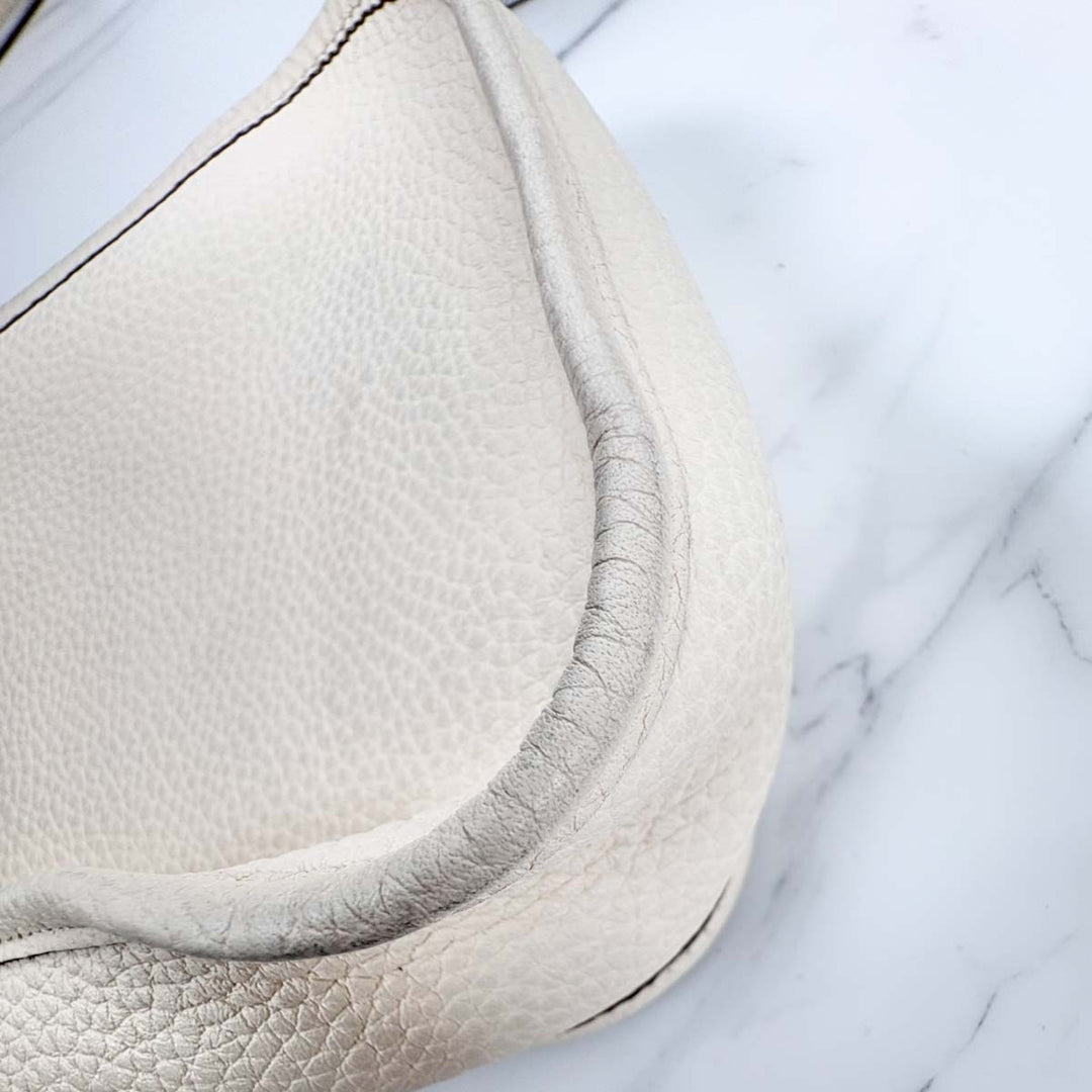 Hermes Evelyne  Mini Craie Silver TC Leather