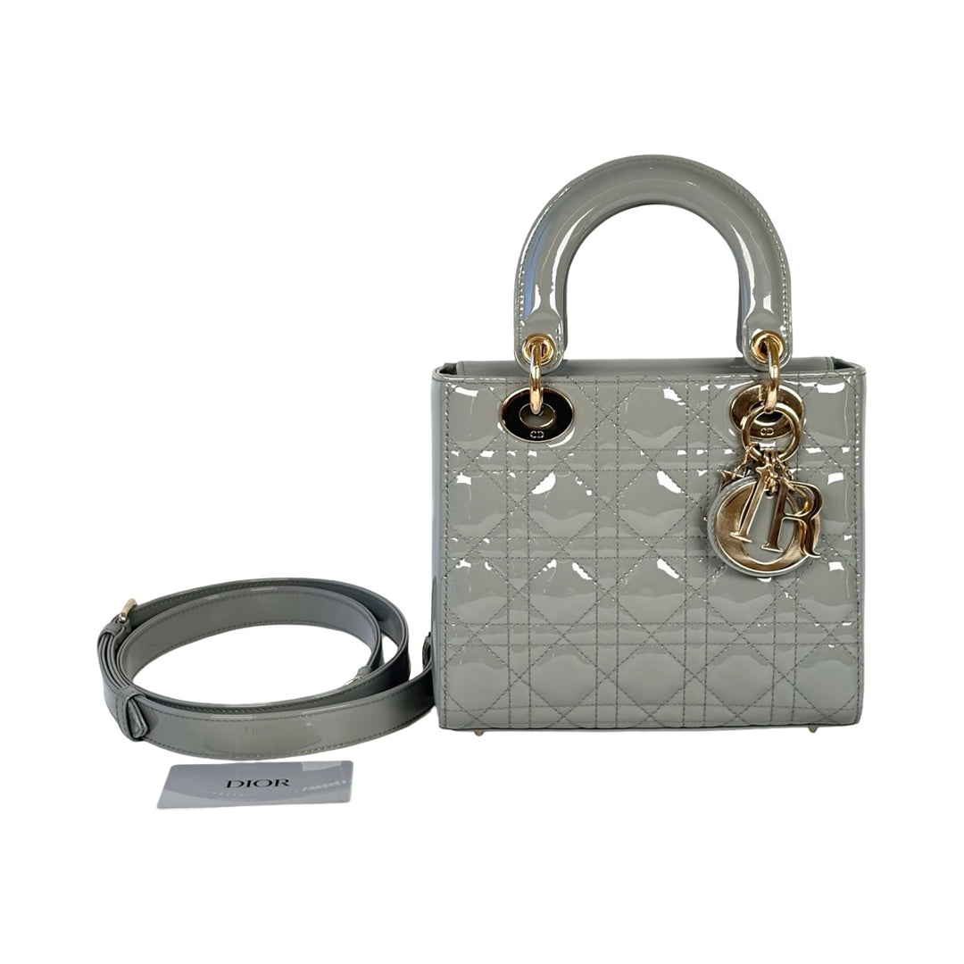 Dior Grey Lady Dior Small Bag