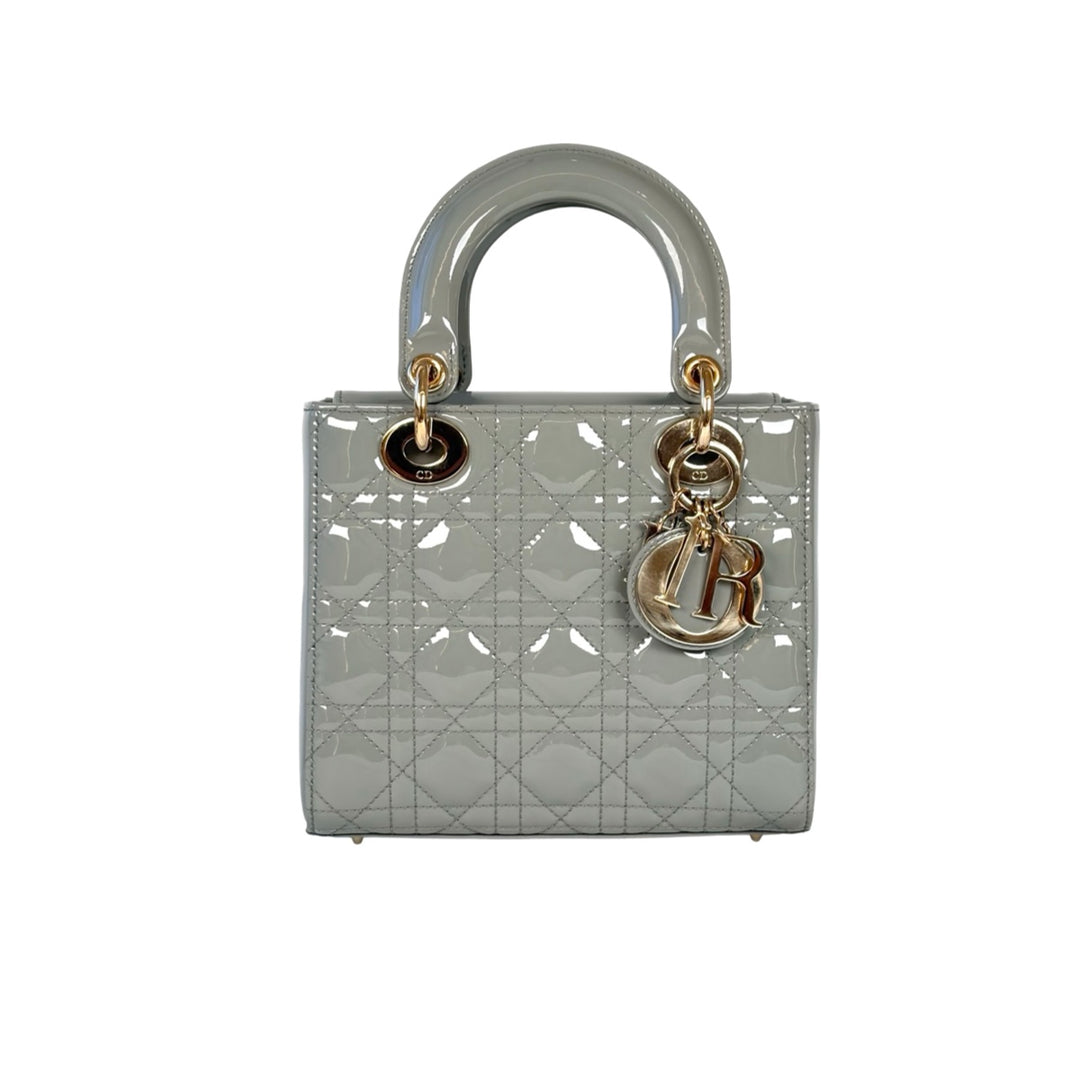 Dior Grey Lady Dior Small Bag