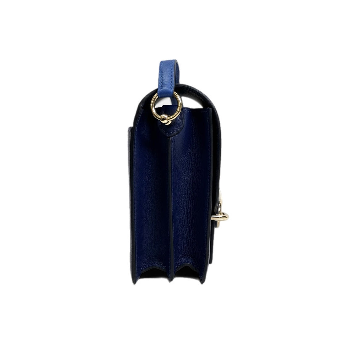 Hermes Roulis  Mini Blue Sapphire/Blue France