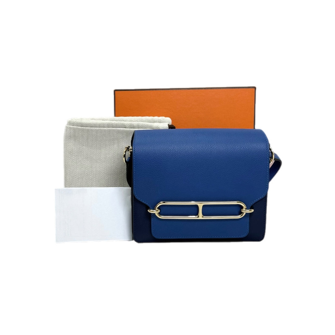 Hermes Roulis  Mini Blue Sapphire/Blue France