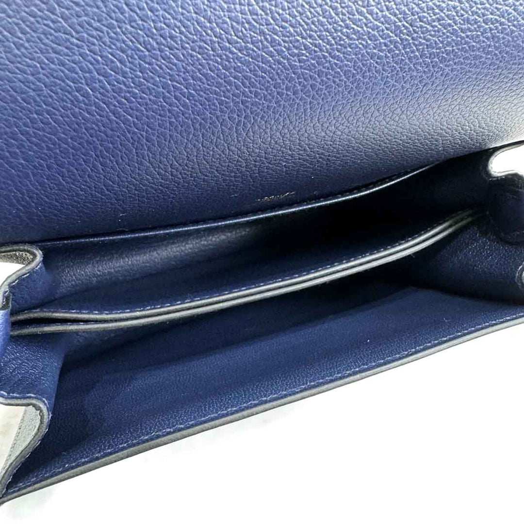 Hermes Roulis  Mini Blue Sapphire/Blue France