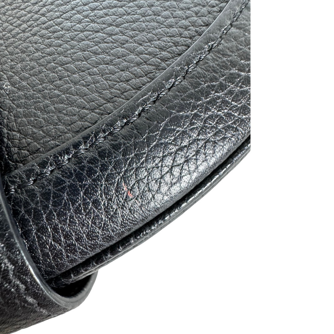 Celine Sac 16 Black Calfskin Shoulder Bag Black