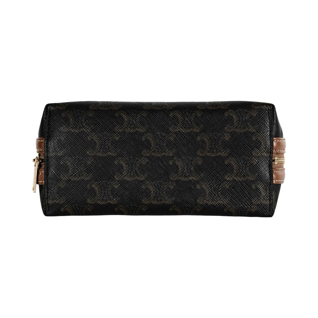 Celine Clutch On Chain In Triomphe Canvas Bag