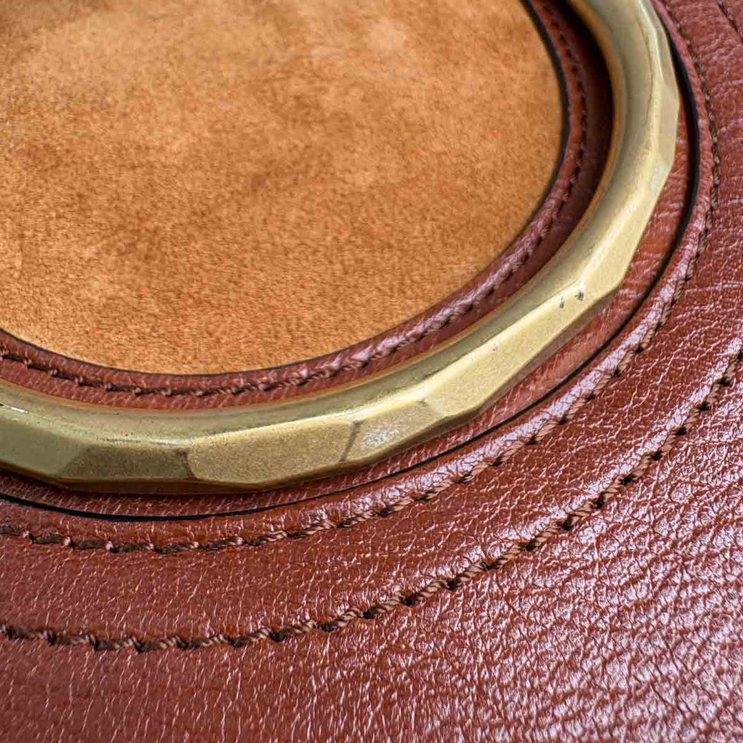 Chloe Pixie Small Suede Brown Crossbody Bag