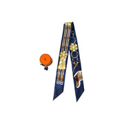 Hermes Blue Silk Twilly
