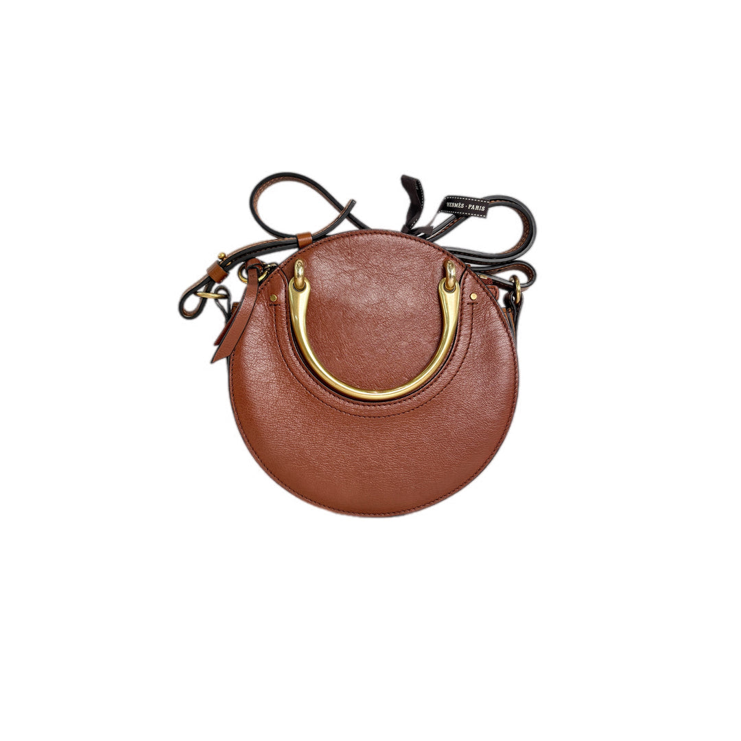 Chloe Pixie Small Suede Brown Crossbody Bag