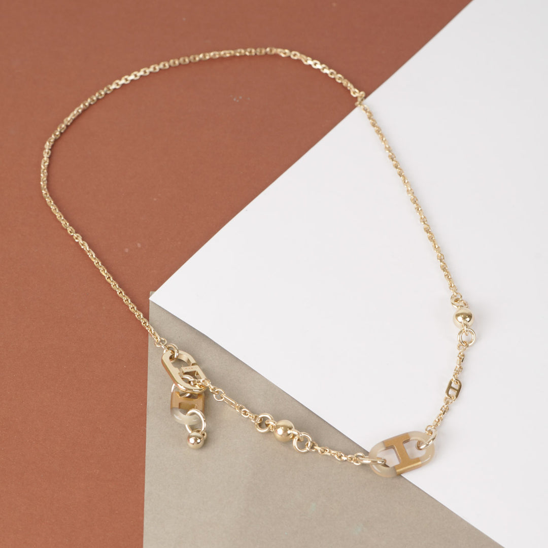 Hermes Sur Mer Corne de Buffle & Permabra Necklace PM