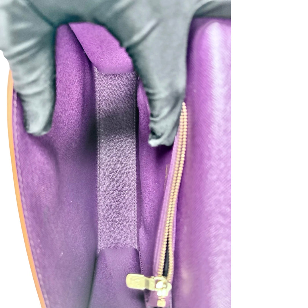 Louis Vuitton Yellow Malesherbes Epi Top Handle Bag