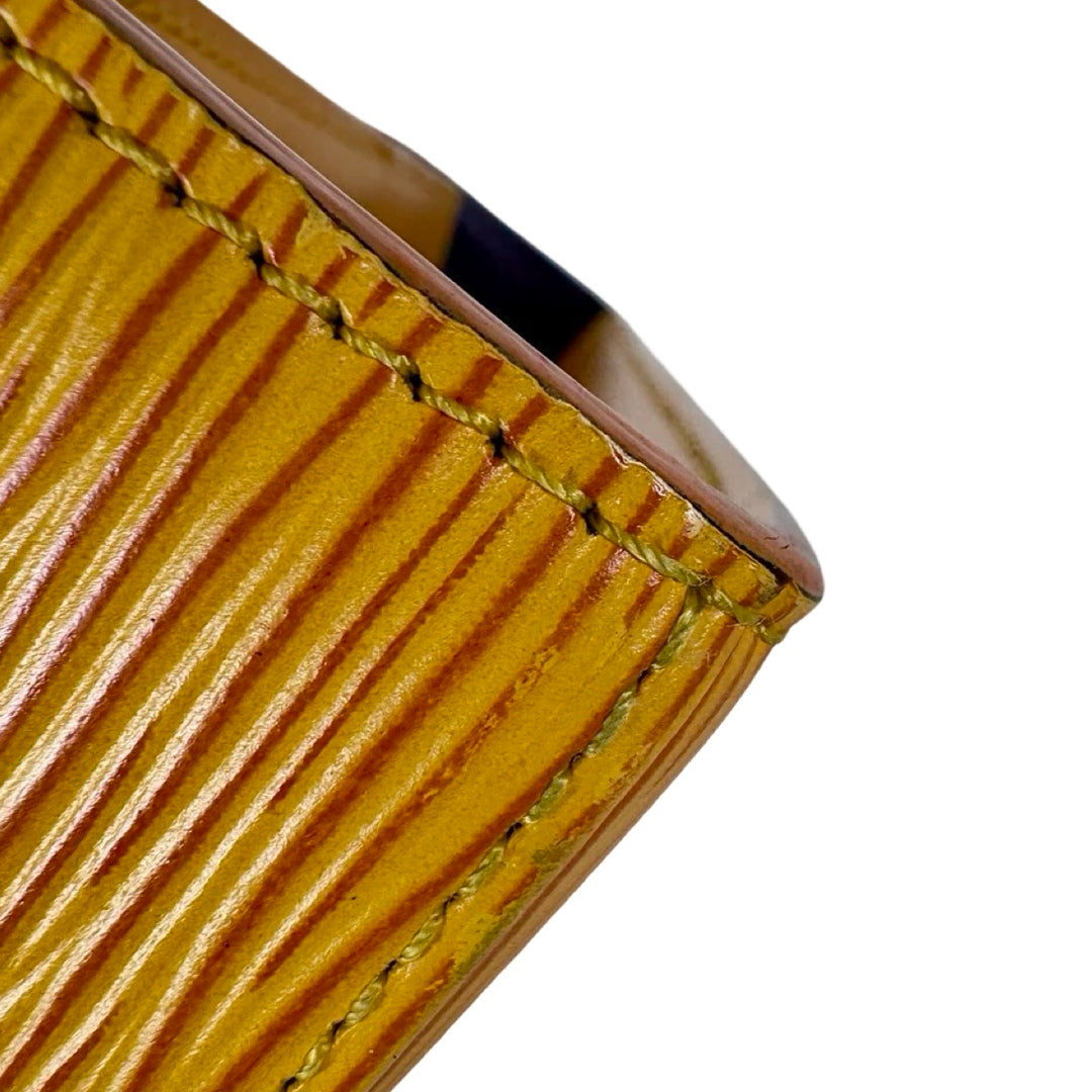 Louis Vuitton Yellow Malesherbes Epi Top Handle Bag