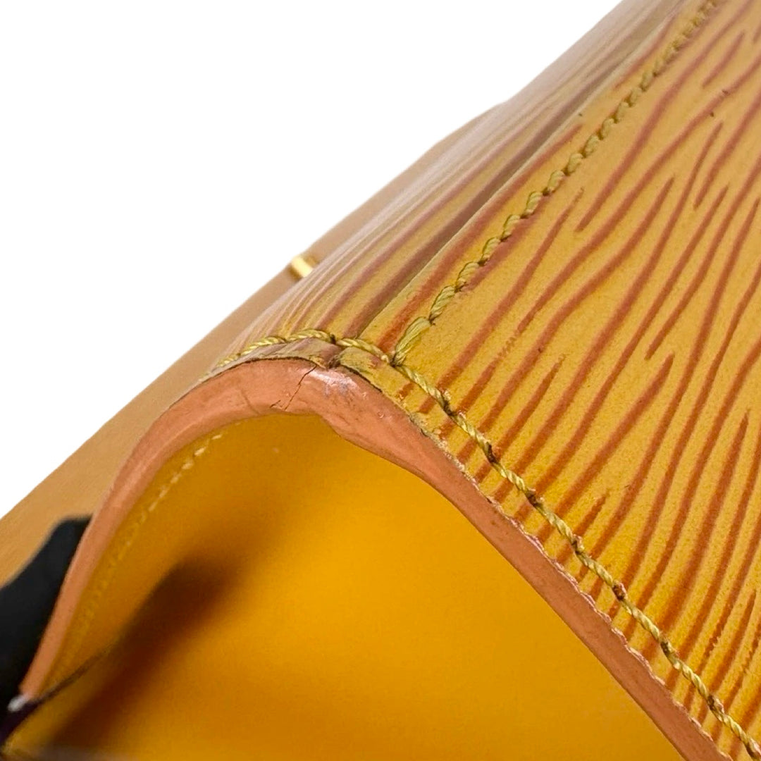 Louis Vuitton Yellow Malesherbes Epi Top Handle Bag
